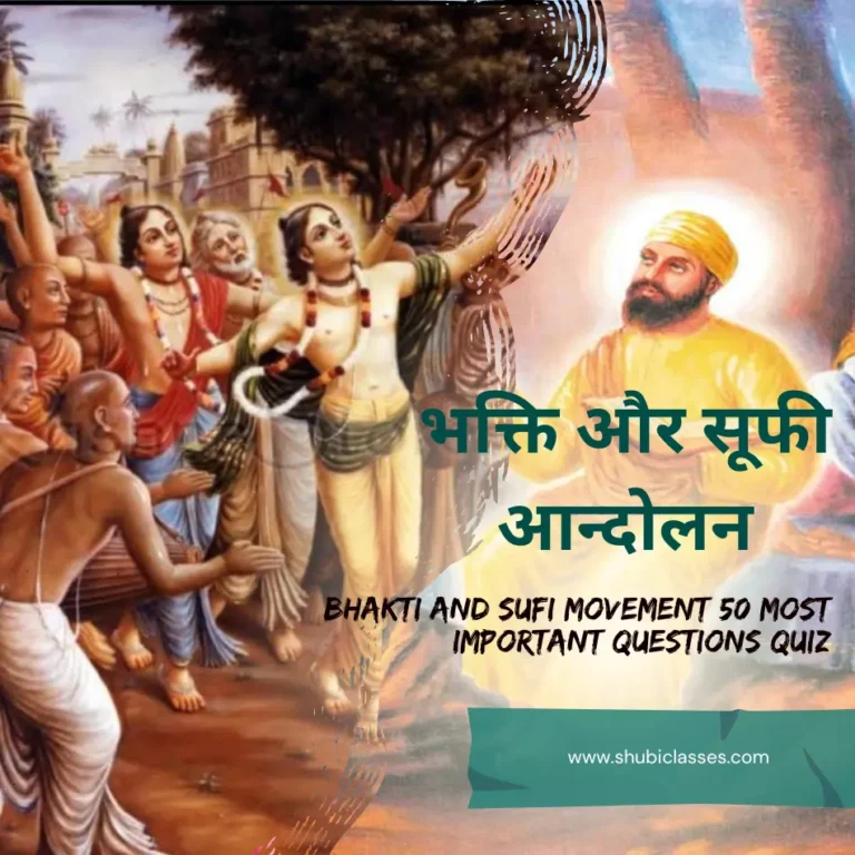 Bhakti and Sufi Movement Questions